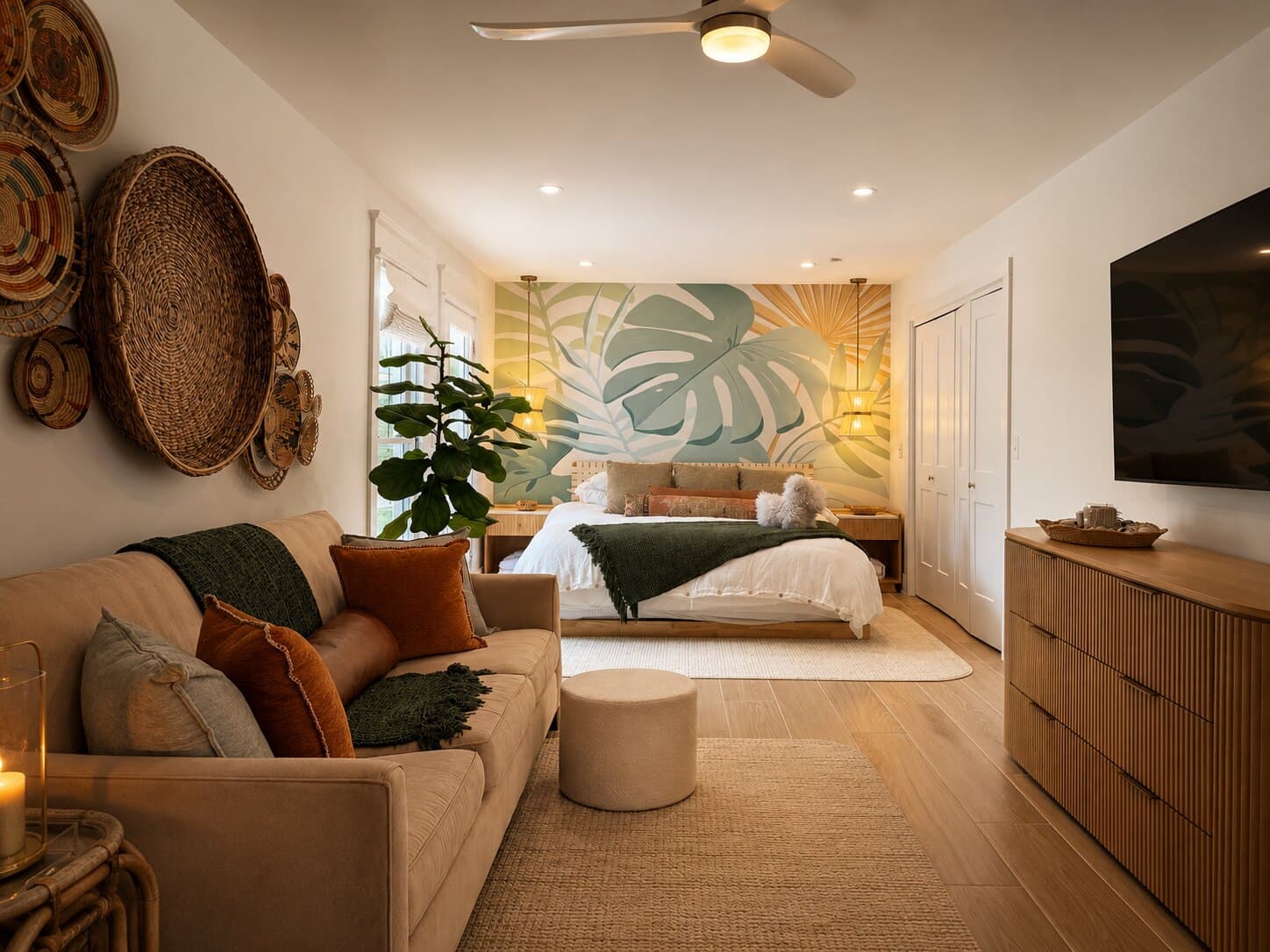 The primary suite's sitting area.